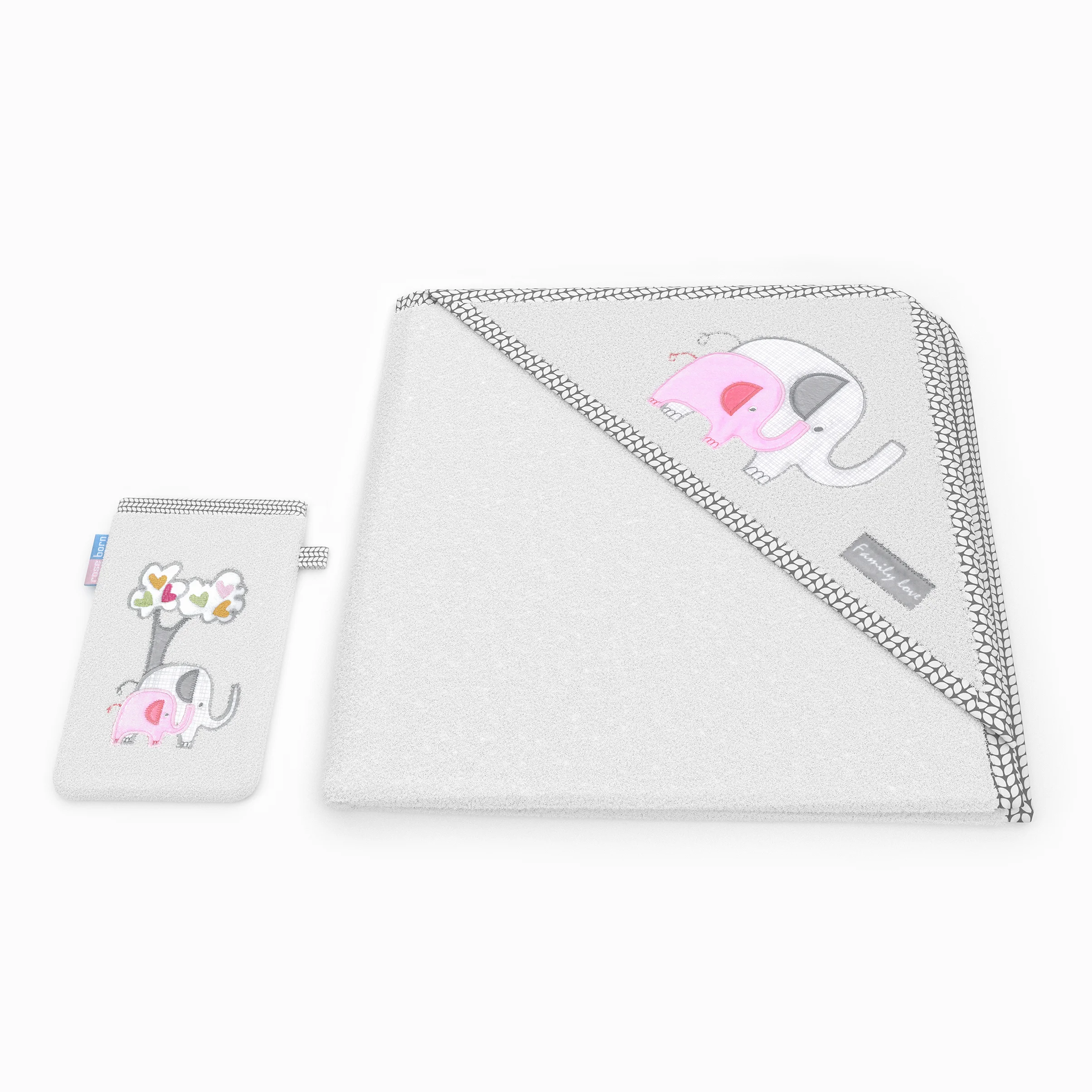 ست حوله دو تکه Family Love Girl